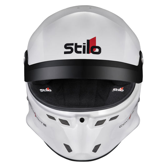 Casco Stilo ST6 GT Turismo Composite bianco/nero - Snell SA2025 FIA 8859-24 Hans FIA8858-10