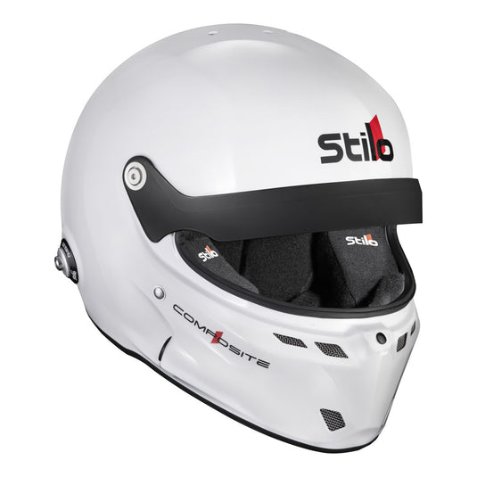 Casco Stilo ST6 GT Turismo Composite bianco/nero - Snell SA2025 FIA 8859-24 Hans FIA8858-10