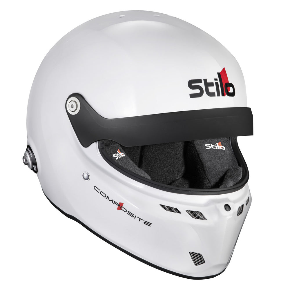 Casco Stilo ST6 GTN Composite bianco/nero - Snell SA2025 FIA 8859-24 Hans FIA8858-10