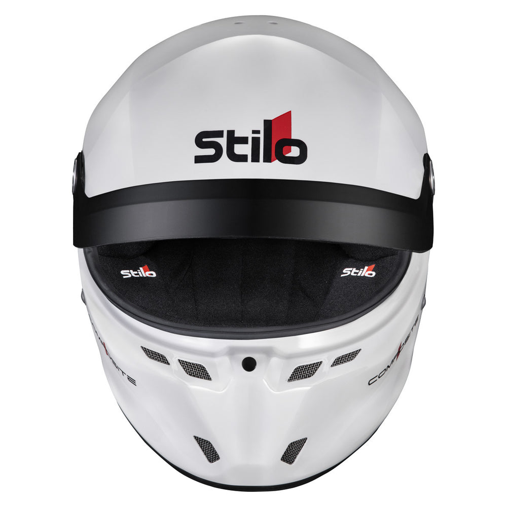 Casco Stilo ST6 GTN Composite bianco/nero - Snell SA2025 FIA 8859-24 Hans FIA8858-10