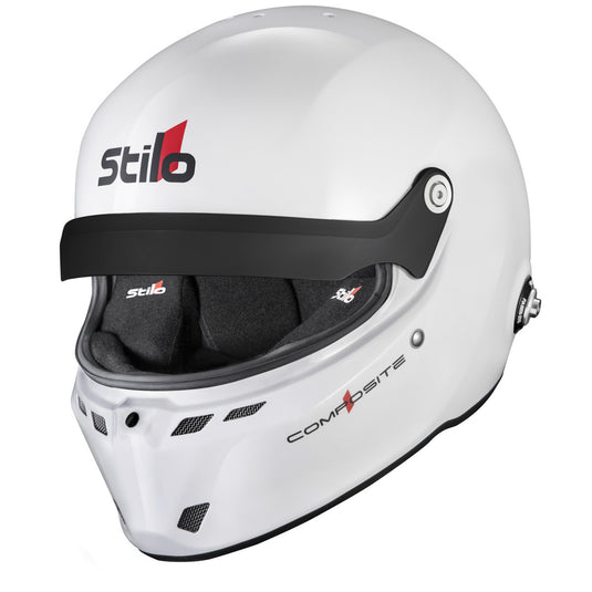 Casco Stilo ST6 GTN Composite bianco/nero - Snell SA2025 FIA 8859-24 Hans FIA8858-10