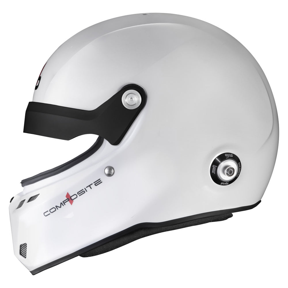 Casco Stilo ST6 GTN Composite bianco/nero - Snell SA2025 FIA 8859-24 Hans FIA8858-10