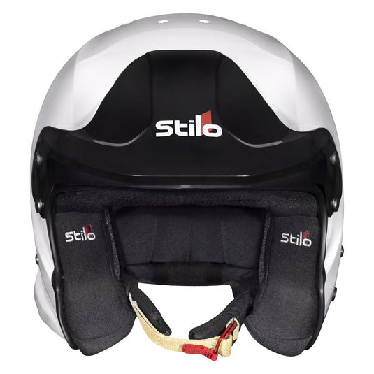 Casco Stilo Venti4 Trophy Jet Composite - Snell SA2025 FIA 8859-2024 Bianco/interiore nero senza clip Hans