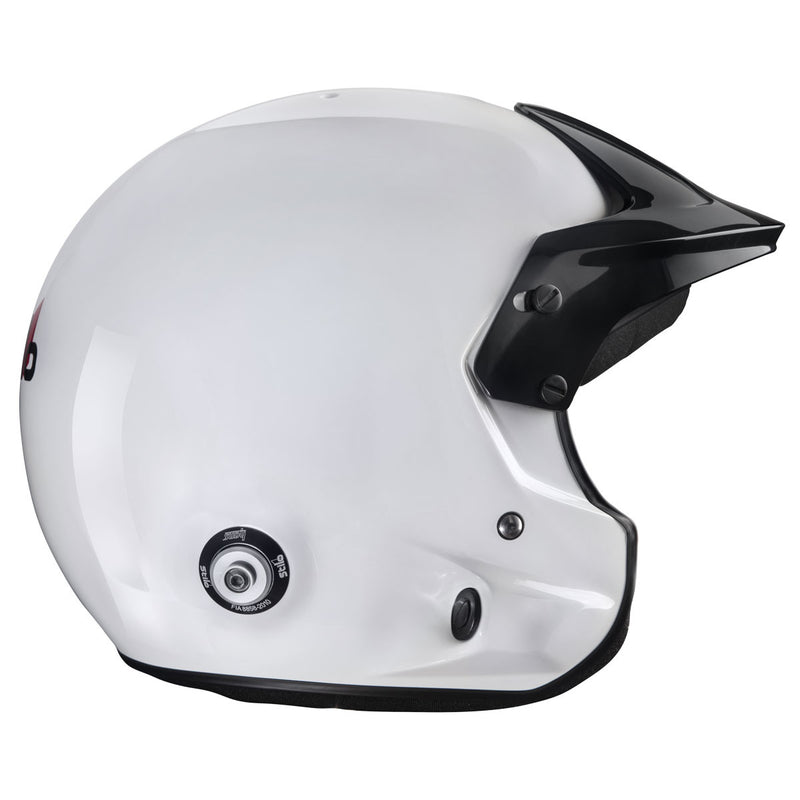 Carica immagine in Galleria Viewer, Casco Stilo Venti4 Trophy Jet Composite - Snell SA2025 FIA 8859-2024 Bianco/Interiore Nero

