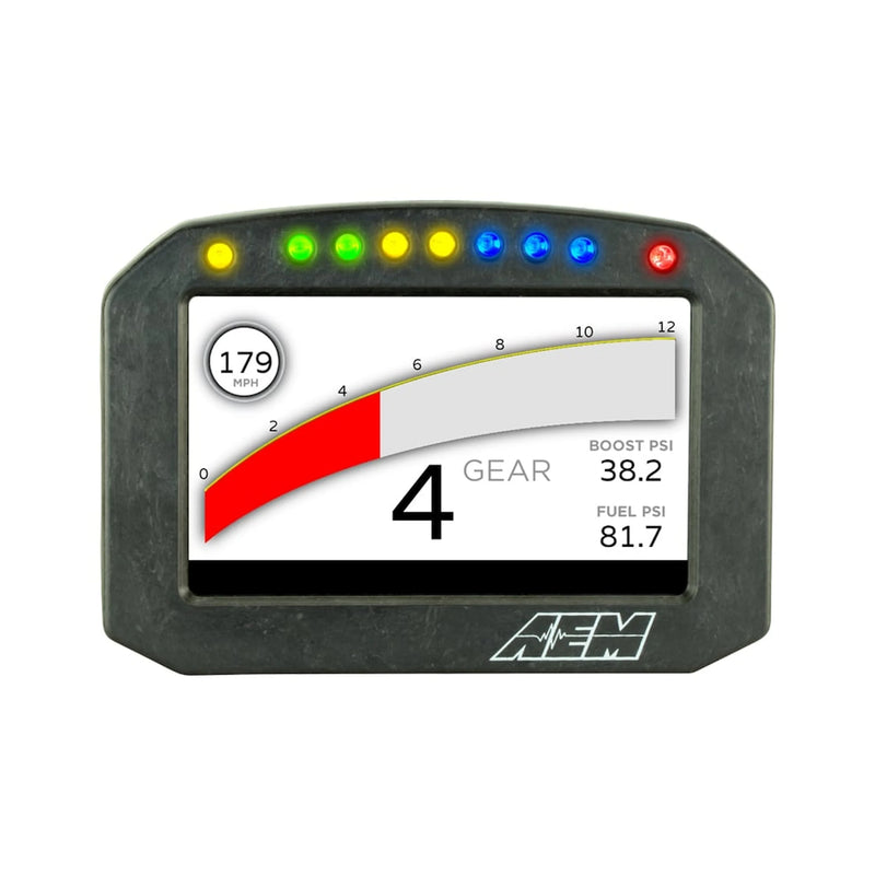 Carica immagine in Galleria Viewer, Display Data Logger AEM CD-5FLG Carbonio con GPS
