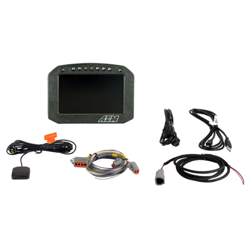 Carica immagine in Galleria Viewer, Display Data Logger AEM CD-5FLG Carbonio con GPS
