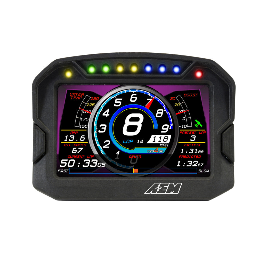 Display Data Logger AEM CD-5LG Carbonio con GPS