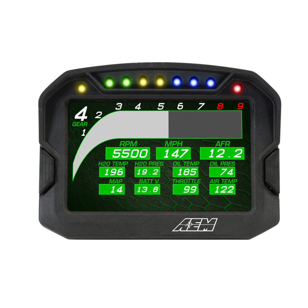 Display Data Logger AEM CD-5LG Carbonio con GPS