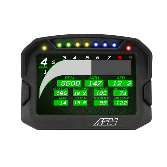 Display Data Logger AEM CD-5LG Carbonio con GPS