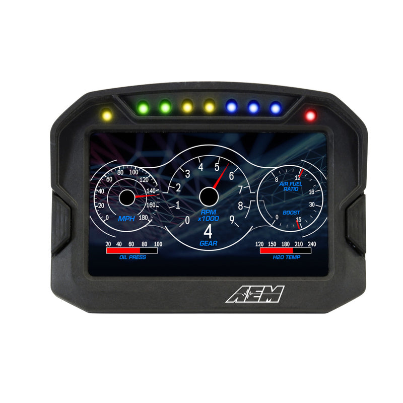 Carica immagine in Galleria Viewer, Display Data Logger AEM CD-5LG Carbonio con GPS
