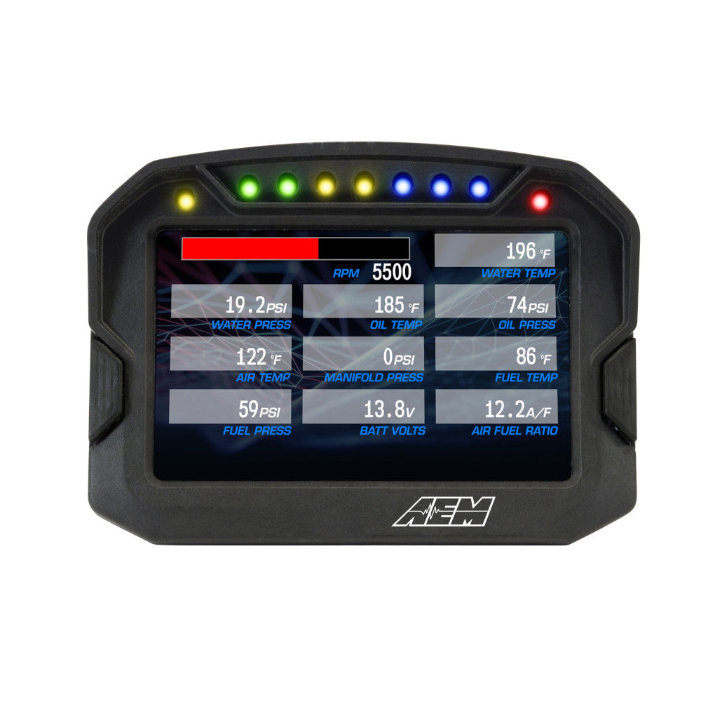 Display Data Logger AEM CD-5LG Carbonio con GPS
