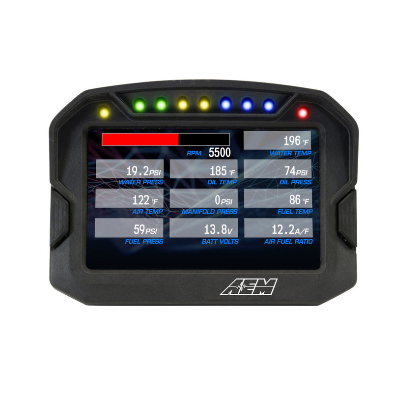 Carica immagine in Galleria Viewer, Display Data Logger AEM CD-5LG Carbonio con GPS
