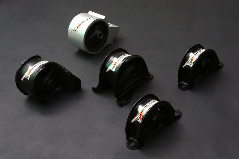 Kit 5 Supporti Motore Rinforzati Hardrace per Honda Integra DC (94-01) Cambio Automatico