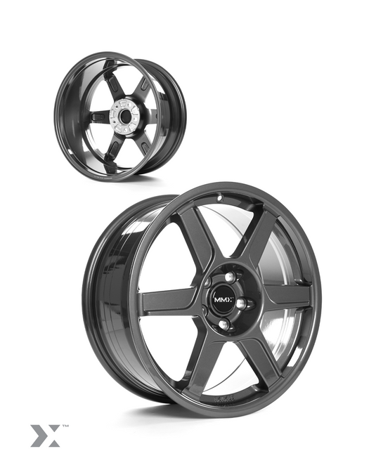 Cerchi in lega MMX Gunmetal 18x8 ET44 5x112 66,6 - Serie Mini Fxx