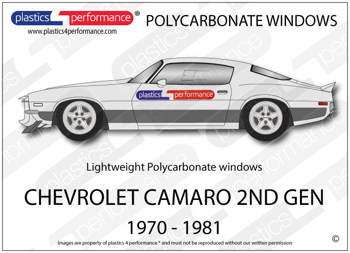 Vetri in Policarbonato per Chevrolet Camaro 2ª Gen.