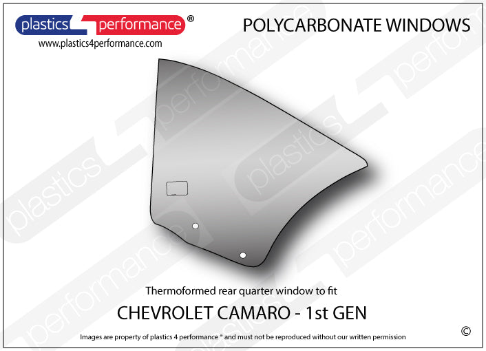 Vetri in Policarbonato per Chevrolet Camaro 1ª Gen.