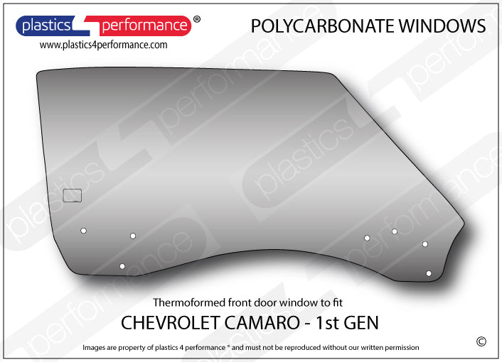 Vetri in Policarbonato per Chevrolet Camaro 1ª Gen.