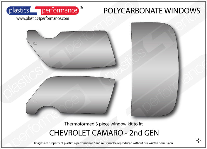 Vetri in Policarbonato per Chevrolet Camaro 2ª Gen.