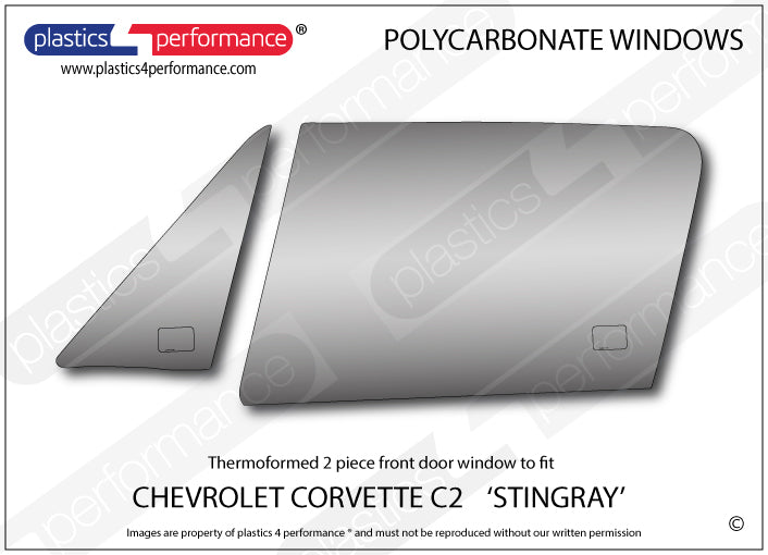 Carica immagine in Galleria Viewer, Vetri in Policarbonato per Chevrolet Corvette C2 Stingray
