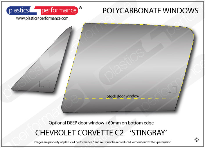 Vetri in Policarbonato per Chevrolet Corvette C2 Stingray