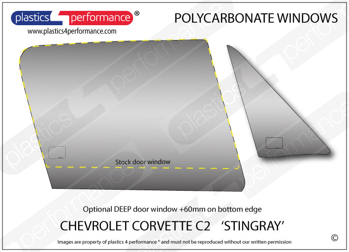 Vetri in Policarbonato per Chevrolet Corvette C2 Stingray