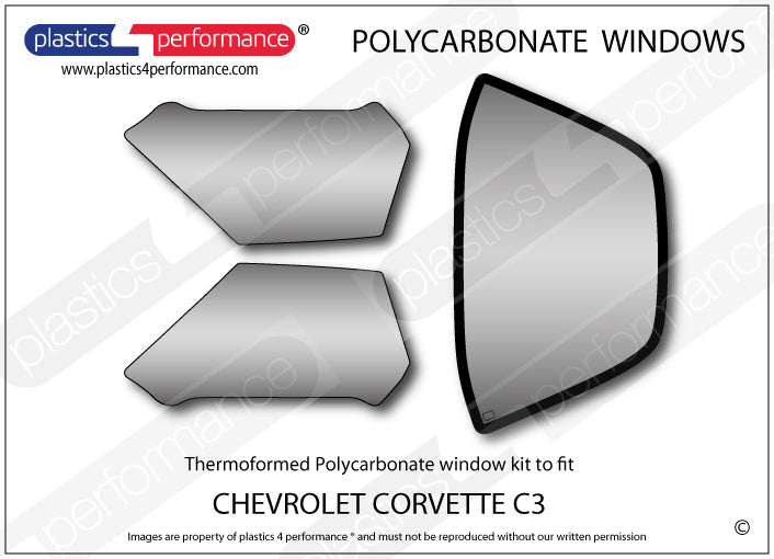 Vetri in Policarbonato per Chevrolet Corvette C3