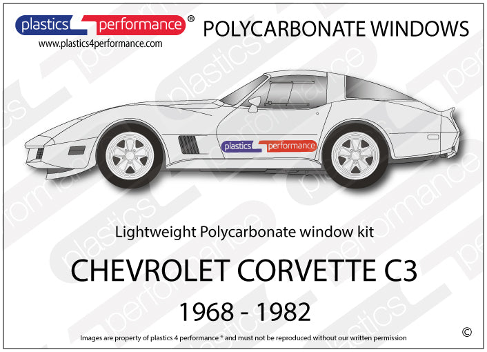 Carica immagine in Galleria Viewer, Vetri in Policarbonato per Chevrolet Corvette C3
