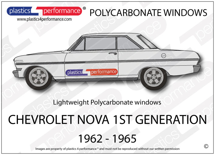 Vetri in Policarbonato per Chevrolet Nova 1ª Gen.