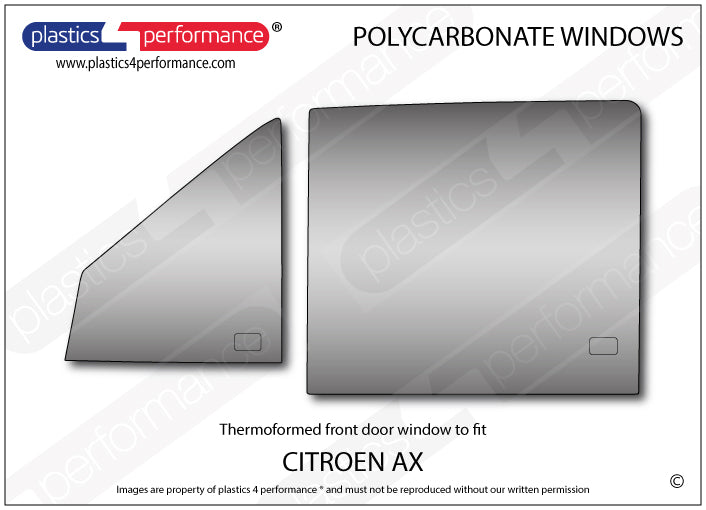 Carica immagine in Galleria Viewer, Vetri in Policarbonato per Citroen AX
