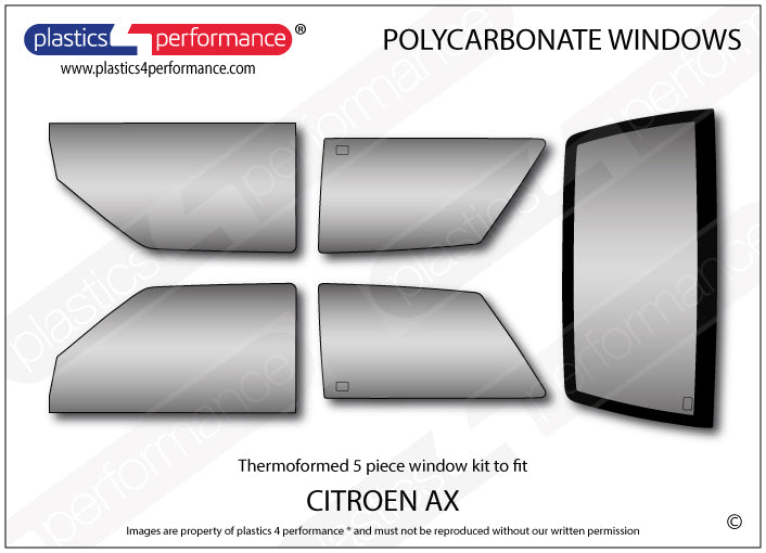 Vetri in Policarbonato per Citroen AX