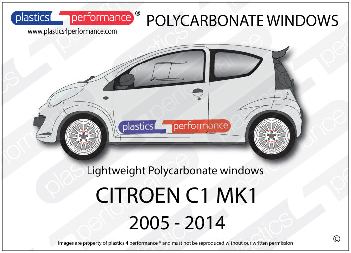 Carica immagine in Galleria Viewer, Vetri in Policarbonato per Citroen C1
