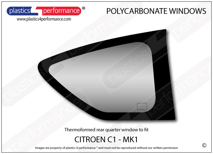 Carica immagine in Galleria Viewer, Vetri in Policarbonato per Citroen C1
