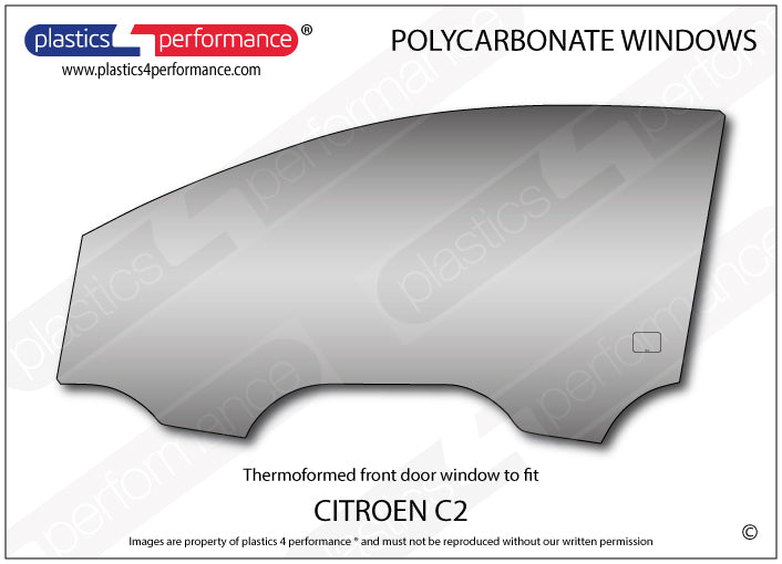 Vetri in Policarbonato per Citroen C2