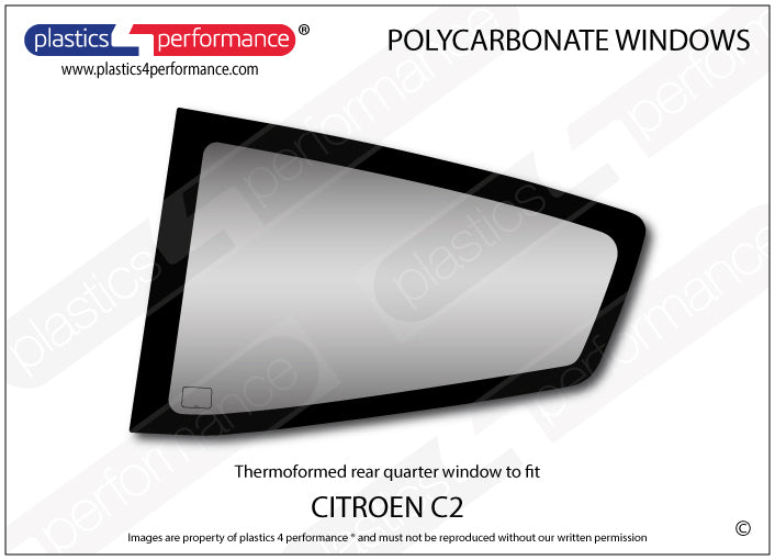 Carica immagine in Galleria Viewer, Vetri in Policarbonato per Citroen C2
