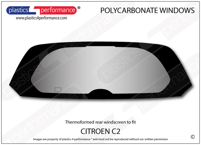 Carica immagine in Galleria Viewer, Vetri in Policarbonato per Citroen C2
