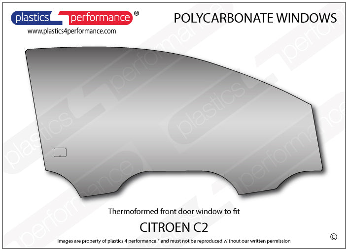 Vetri in Policarbonato per Citroen C2