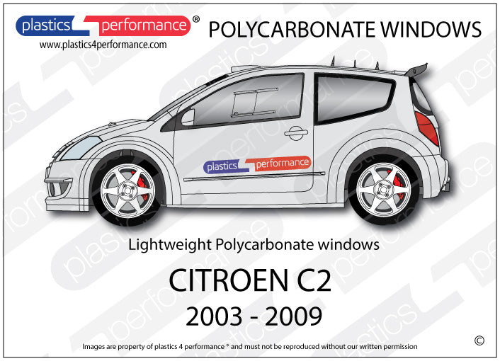 Carica immagine in Galleria Viewer, Vetri in Policarbonato per Citroen C2
