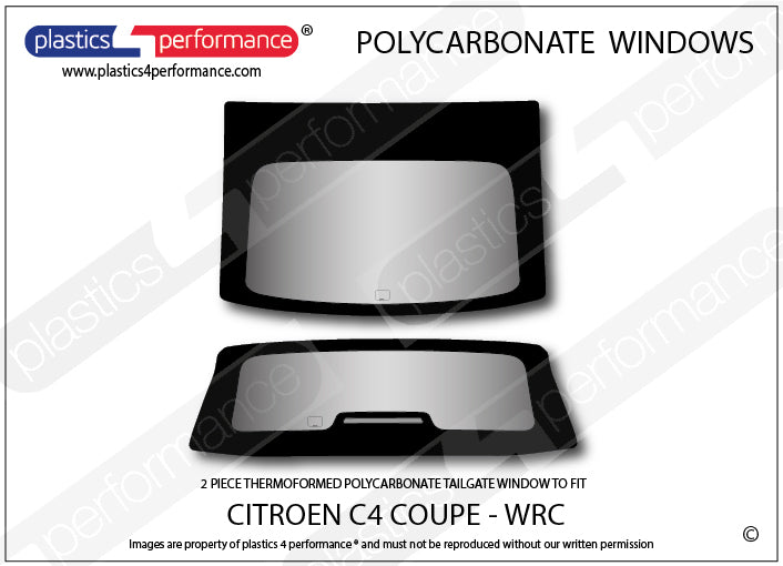 Vetri in Policarbonato per Citroen C4 Coupé