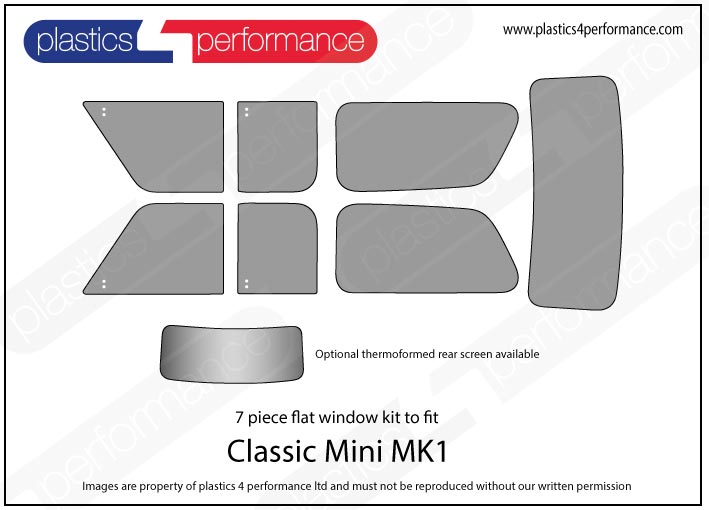 Vetri in Policarbonato per Mini Classic MK1