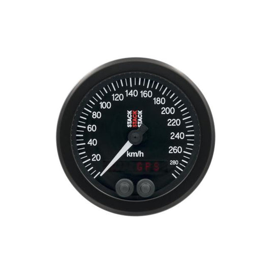 Tachimetro GPS Stack 0-290km/h diametro 88mm nero