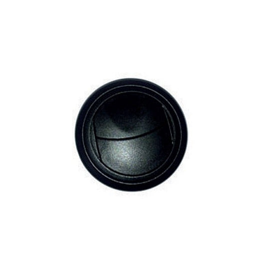 Bocchetta aria con 2 antine basculanti 63mm nero
