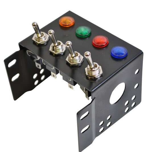 Consola centrale 4x interruttori + 4x indicatori luminosi