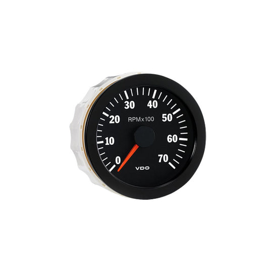 Contagiri VDO 7000 RPM Diametro 80 Fondo Nero 4 / 6 / 8 Cilindri Diesel / Benzina