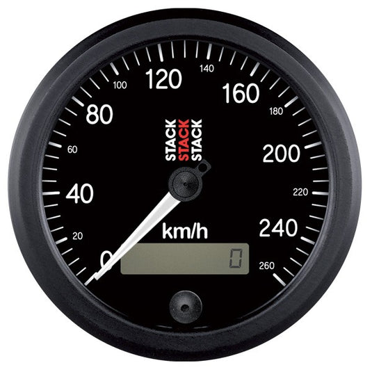 Tachimetro Stack 0-260km/h Nero