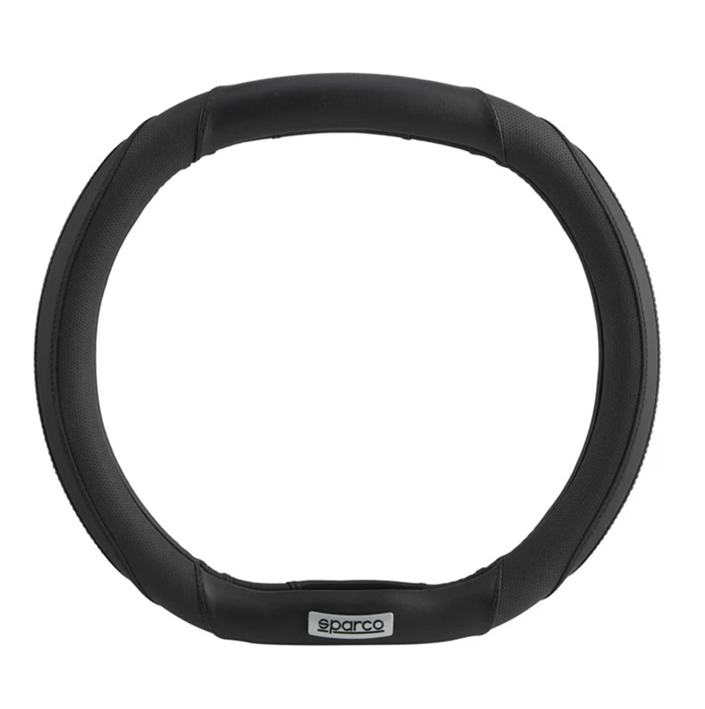 Couvre volant double meplat SPARCO noir Ø35cm