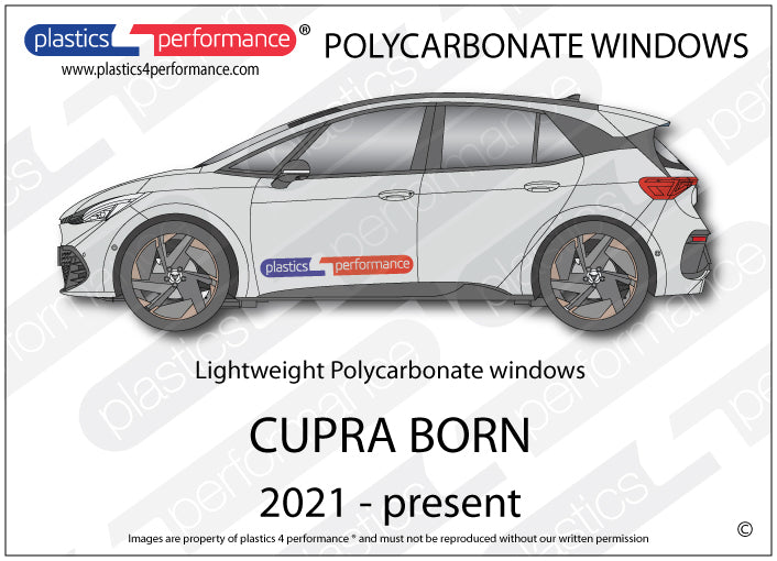Vetri in Policarbonato per Cupra Born