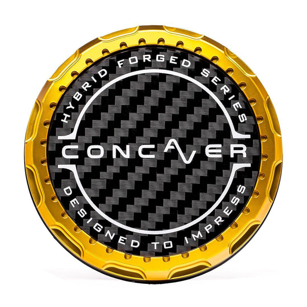 Coprimozzo Concaver - Carbonio - Oro Anodizzato