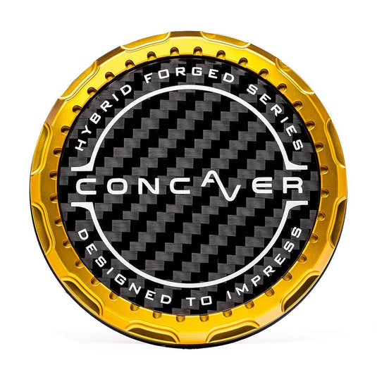 Coprimozzo Concaver - Carbonio - Oro Anodizzato