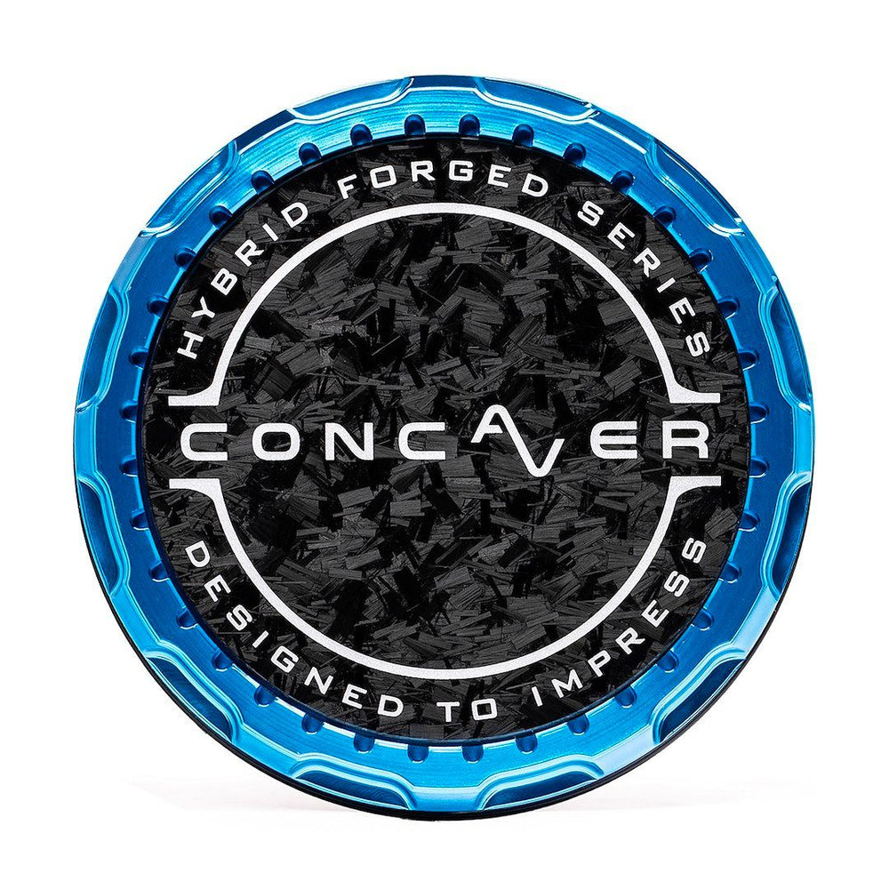 Coprimozzo Concaver - Carbonio Forgiato - Blu Anodizzato