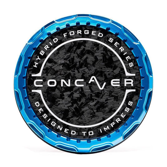 Coprimozzo Concaver - Carbonio Forgiato - Blu Anodizzato